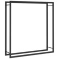 thumbnail image 1 of vidaXL Support de Rangement pour Bûches de Bois, Support Empilable en Acier Noir Mat, 1 of 6