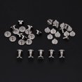 thumbnail image 1 of Greensen 20 Pcs/ensemble Écrous à Tête Plate Filetés en Laiton Durable, Vis, Fournitures de Réparation pour Artisanat en Cuir, Rivets de Ceinture en Cuir, Vis à Rivet Plat, 1 of 5
