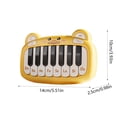 thumbnail image 2 of SIYTUAU Portable 15 Keys Electronic Keyboard Piano Mini Music Toy With Stand Educational Musical Instrument Yellow Plastic Kids Piano For Beginners Yellow, 2 of 6