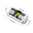thumbnail image 2 of Mohdy Portable Pillbox with 3 Compartments,Large Capacity,Mini Travel-Sized Pill Holder,Small and Airtight Packaging,English Packaging,Green,Pills Storage Box Compact Sealed Box, 2 of 2