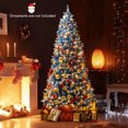 thumbnail image 2 of Costway 7 FT Artificial Christmas Tree, with 340 Warm White LED Lights 8 Lighting Modes, 2 of 10
