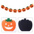 thumbnail image 4 of 1 Pc Halloween Decoration Pumpkin Banner Felt Cloth Decorative Banner (Orange), 4 of 7