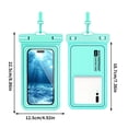 thumbnail image 3 of Birdeem Waterproof Phone Pouch,Universal 7X3.5 Inch Touchscreen Dry Bag Case with Lanyard,Submersible Protector for Swimming Hiking Kayaking Floating Protection, 3 of 9