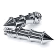thumbnail image 1 of Krator Poignées de Guidon de Moto 1 Pouce Paire Compatible avec Harley Davidson Softail Croix Os Deuxce Rocker, 1 of 3