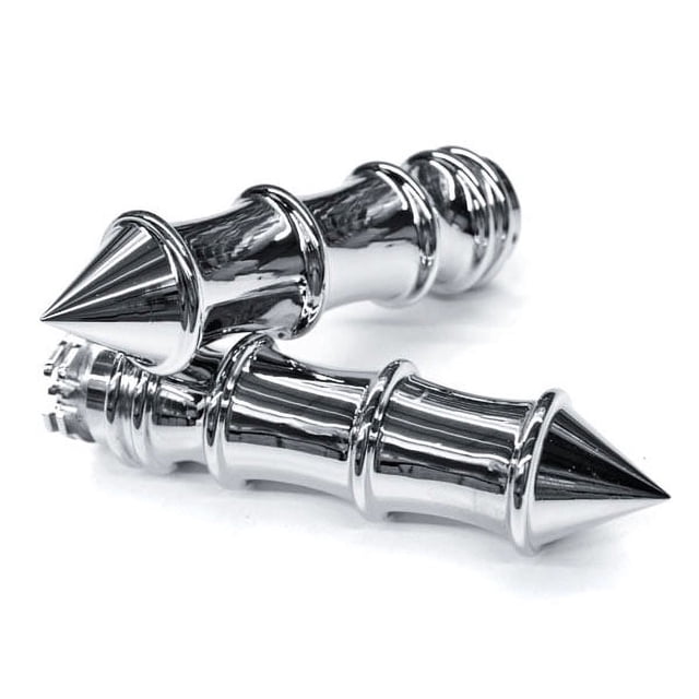 Krator Poignées de Guidon de Moto 1 Pouce Paire Compatible avec Harley Davidson Softail Croix Os Deuxce Rocker