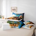thumbnail image 4 of YST Ocean Surf Comforter Set Coastal Beach Surfboard Bedding, 90' x 90' Down Comforter, Queen Size (7 Count), 4 of 4