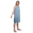 thumbnail image 3 of Moomaya Cotton A-Line Sleepwear For Ladies Round Neck Button Placket Nightdress, 3 of 6