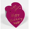 thumbnail image 2 of Inkdotpot Real Gold Foil Happy Birthday Tags Favor Hang Paper Tags 100 Pieces, 2 of 6