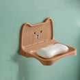 thumbnail image 1 of Lovely Small Bear Soap Box Wall Mounted Toilet Soap Rack No Water Accumulation And Drainage Soap Box Detachable Structure, 1 of 6