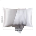 thumbnail image 4 of Silk Pillowcase for Hair and Skin Simulated Silk Pillowcase for Hair and Skin - Simulated Silk Pillowcase 2 Sets 20X26 Inches with Envelope Closure, Gift for Women Men, 4 of 5