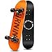 thumbnail image 3 of Easy_Way Planches à Roulettes Complètes - Planches à Roulettes Standard pour Débutants Enfants Garçons Filles Adolescents - 31 Pieds' x 8 Pieds' Canadian Maple Cruiser Pro Planche à Roulettes, Planches à Roulettes (Orange), 3 of 4