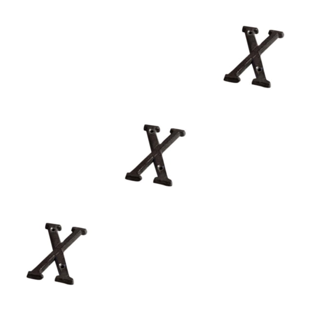 relayinert Durable And Rustproof Metal House Number Plaque Impeccable Door Decoration Easy To Install Metal Letters House Numbers B17--X 3Set