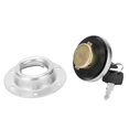 thumbnail image 3 of Tank Fuel Gas Cap, 6 Holes Generator Tank Fuel Gas Cover Anti Impact Stainless Steel Round Shape Resist Oxidation  for Generator Set Replacement Part, 3 of 7