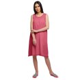 thumbnail image 1 of Moomaya Robe de Nuit Trapèze Unie Sans Manches pour Femme en Coton, 1 of 6