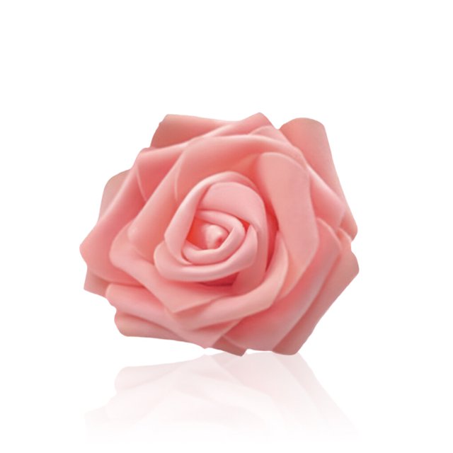 Dalazy Pack of 50 Artificial Bionic Flowers PE Foam Simulation Roses Fake Flower Decorations Wedding Party Engagement Presents Orange
