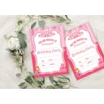 thumbnail image 4 of Darling Souvenir Pink Birthday Invitation Card Printable Fill or Write In Blank Invites Party Supplies Pack Of 28 5 x 7 Inches, 4 of 5