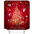 thumbnail image 2 of Leutsin Offres de Noël 2023! Rideau de Douche de Noël Imprimé Polyester Rideau de Douche, 2 of 3
