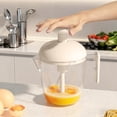 thumbnail image 3 of ddioayh Egg Beater and Strainer Cup Manual Press & Rotate Operation with Built-in Strainer Multifunctional Kitchen Tool, Durable Construction Space-Saving Design for Baking & Cooking, 3 of 5