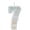 Number 7, variant on Goleeg Birthday Candle Number 4 White Iridescent Glitter Birthday Candles Cake Topper Decorations for Party Celebration Decor Supplies