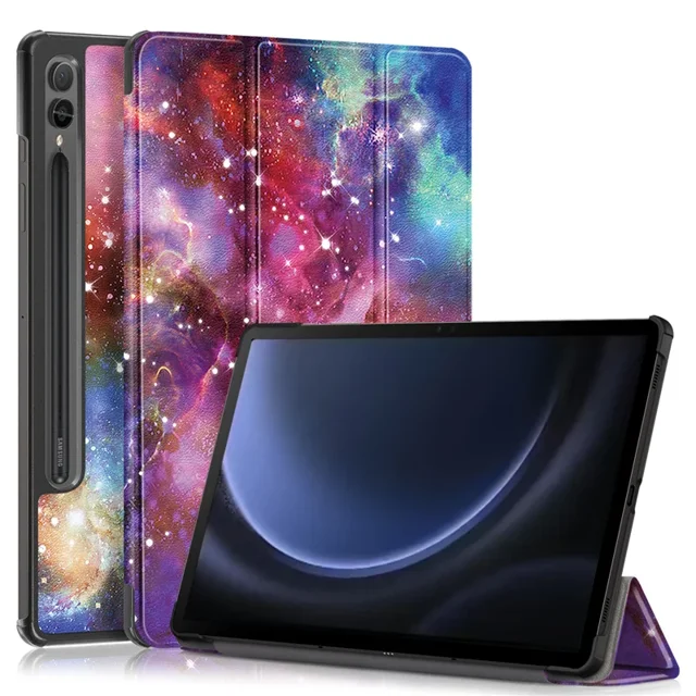 Étui pour Samsung Galaxy Tab S9 FE+ Plus 12 4, Couverture Intelligente pour Samsung Galaxy Tab S9 FE Plus 12,4 Pouces, Étui pour Tablette Funda SM-X610 YHX S9 FE Plus 12,4 Pouces