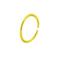 thumbnail image 2 of Gold IP or Surgical Steel Nose Ring or Cartilage Hoop with Comfort Round Ends, 2 of 2