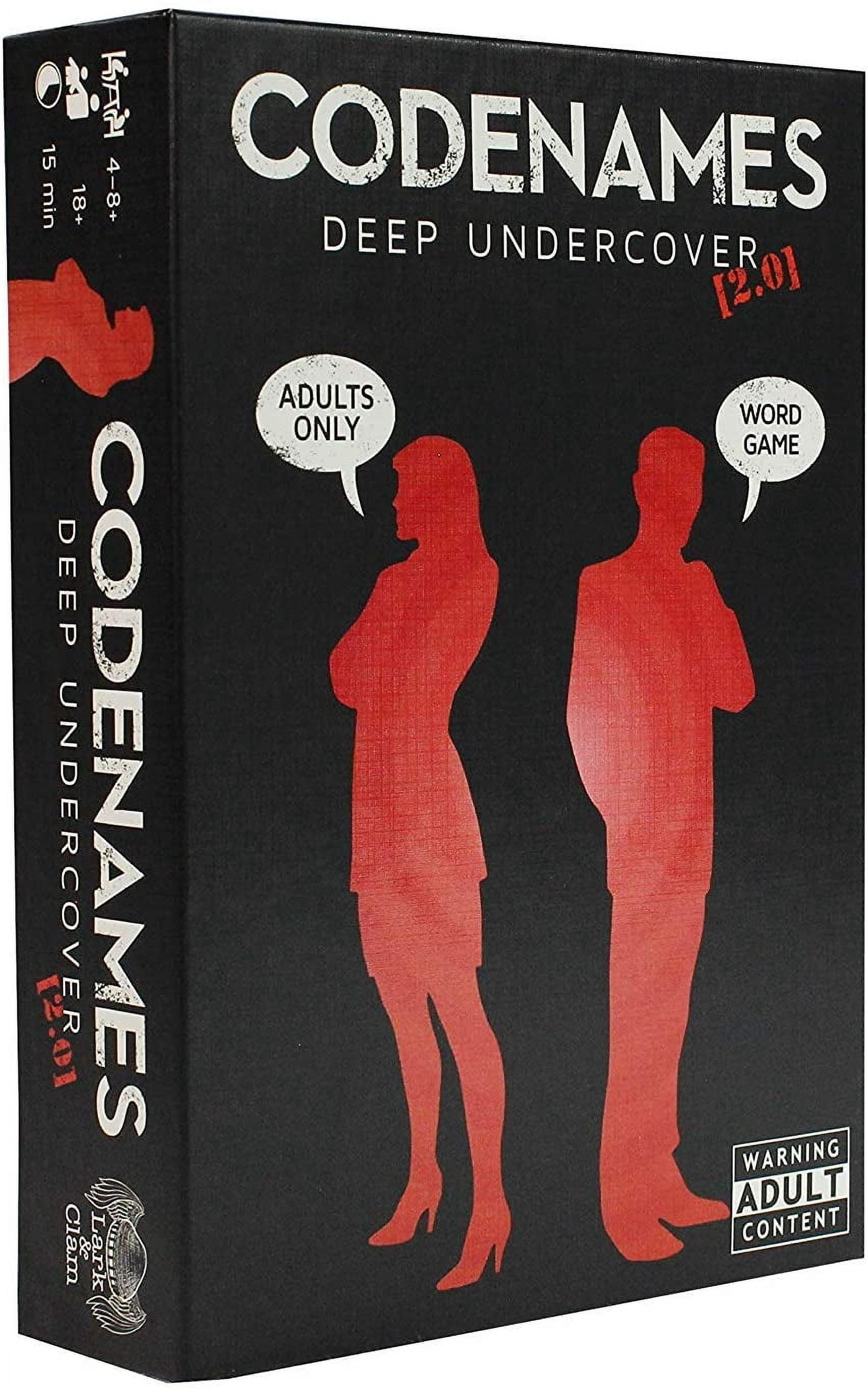 Codenames: Deep Undercover 2.0 4-8 players, ages 18+, 15 minutes