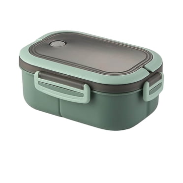 Rbaofujie Lunch Box for Office Workers Microwave Oven Heating Special Bento Box Partition Type with Rice Lunch Box Fresh-Keeping Box Food Grade Bento Box Lunch Box