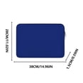 thumbnail image 2 of Wdhugt 14 Inch Laptop Sleeve Protective Case With Soft Lining Padded Zipper Cover Carrying Bag Blue For Computer Blue, 2 of 2