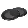 thumbnail image 3 of 2 Pcs Housses de Haut-Parleur Audio en Métal de 4 Po, Protectrices, Décoratives, en Maille Circulaire, Noir+noir, 3 of 8