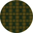 thumbnail image 1 of Ahgly Tapis Rond Lavable en Machine Intérieur Transitionnel Vert Armée, 4 Pieds Rond, 1 of 7