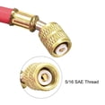 thumbnail image 4 of Unique Bargains Raccord de Filetage SAE 1,5 m 1/4 à 5/16, Tuyau de Chargement Réfrigération 800 Psi, Rouge, 4 of 4