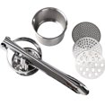 thumbnail image 1 of TopLLC Kitchen Accessories, Kitchen Essentials, Kitchen Tools Home Kitchen Three-in-one Stainless Steel Potato Press Manual Juicer Potato Masher, 1 of 8