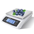 thumbnail image 1 of Large Digital Kitchen Scale 30kg/66lb Food Scale for Baking Cooking Stainless Bread Scale with LCD Display Counting Scales for Coins Adapter Included(Stainless White), 1 of 7