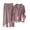 Pink, variant on hotojiny Women's Cotton Linen Pants Sets 2 Piece Outfit Long Sleeve Button down Shirt and Wide Leg Trousers for Vacation Beach