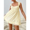 thumbnail image 4 of Faithtur Robe d'Été Sans Manches pour Femme, Broderie Florale, Ample, Robe Trapèze de Soirée pour Plage, Boîte de Nuit, Mode Urbaine, 4 of 7