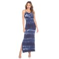 thumbnail image 1 of White Mark Robe Maxi Superposée Teinture sur Nœuds Kalea pour Femme, 1 of 5