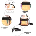 thumbnail image 4 of Kids' Night Lights Backpack One Shoulder Messenger Two Back Transparent Multipurpose Travel Bag, Clear Vinyl Beach Bag, Ball Game Concert Clear Bag, Stadium, Outdoor, Beach, Pool, 4 of 9