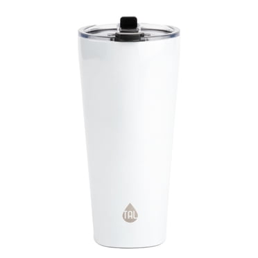 Gobelet Cruise en acier inoxydable TAL avec paille facile à boire, 725 ml, blanc