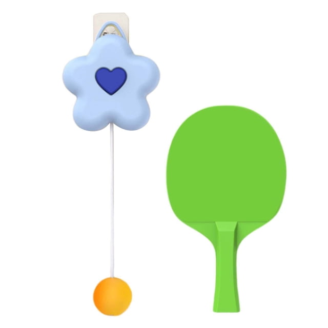 Children's Hanging Table Tennis Trainer Exercise Equipment Self Training Rackets Parent Blue 1 Paddle