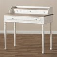 thumbnail image 5 of Baxton Studio Anjou Bureau d'Écriture en Blanc et Naturel, 5 of 5