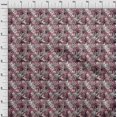 thumbnail image 4 of oneOone Tissu Polyester Spandex Magenta Feuilles Matière de Robe Tissu Imprimé Tissu au Mètre 56 Pouces de Large, 4 of 4