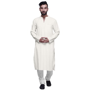 Atasi mens kurta Cotton Satin ethnic kurta for boys solid wedding Long kurta