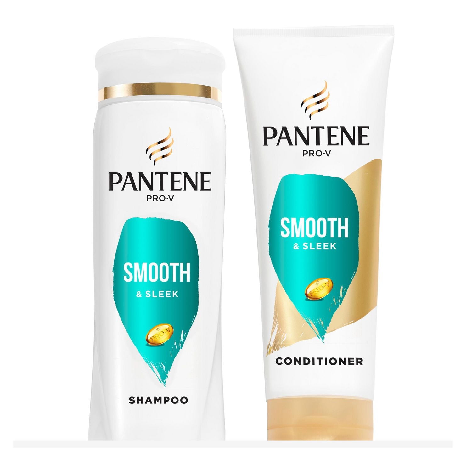 Pantene Smooth & Sleek 72 HR Smoothness Shampoo DUAL PACK SH/CN