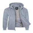 thumbnail image 3 of 1826 Sweat à Capuche en Polaire Douce Doublée Sherpa pour Hommes Fermeture Éclair Complète, 3 of 3