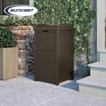 thumbnail image 4 of Suncast Trash Hideaway Outdoor Patio 33 Gal Garbage Waste Trash Can Bin (4 Pack), 4 of 12