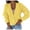 Yellow, variant on Splozh Womens Cardigan 2025 Long Sleeve Women's V Neck Cardigan Fried Dough Twist Long Sleeve V Neck Thin Sweater Fashion Jacket Yellow,One Size
