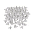 thumbnail image 2 of DOLITY 100 Pcs Épingles d'Étagère Clips de Séparation Étagères Support de Meubles de Placard transparent, 2 of 9
