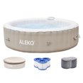 thumbnail image 1 of ALEKO Round Inflatable Brown 6 Person Hot Tub Spa with Cover, 1 of 12