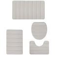 thumbnail image 2 of Yhmxh Bathroom Rugs Memory Foam Bath Mat 4 Set Bathroom Rugs For 4 Pcs Toilet Mats Universal Soft Comfortable Water Absorption Non-Slip Thick Machine Washable Easier To Dry Dark Living Room Rug, 2 of 7