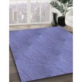 thumbnail image 3 of Ahgly Company Tapis d'Intérieur Lavable en Machine Carré Transitionnel Bleu Ciel, 3 Pieds Carré, 3 of 7